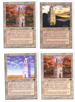 Urza Tron Chronicles 4 x 4 (6 pics) MTG Magic Cards (mine, tower, power plant) - Image 5