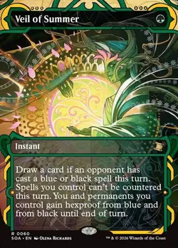 Veil of Summer-Secrets Of Strixhaven Mystical Archive-Borderless-Foil-60-NM - Image 1