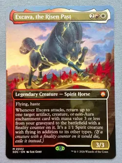 Excava, the Risen Past (Borderless) - MTG Secrets of Strixhaven Mythic SOC #2 NM - Image 1