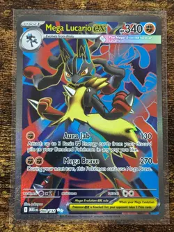 Mega Lucario ex 160/132 Ultra Rare Mega Evolution Pokemon Card - Image 1