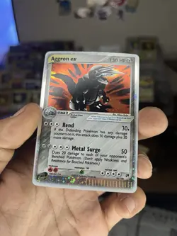 Pokemon Aggron EX Holo EX Sandstorm 95/100 150 HP Stage 2 Rare TCG - Image 1