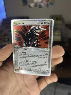 Pokemon Aggron EX Holo EX Sandstorm 95/100 150 HP Stage 2 Rare TCG - Image 2