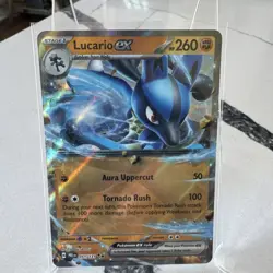 Lucario ex 051/131 Prismatic Evolutions Ultra Rare Holo Pokemon Card - Image 1