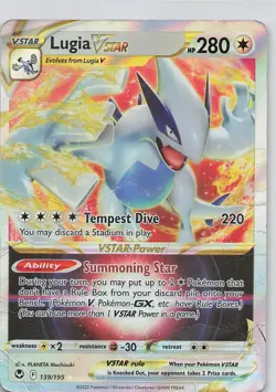 Lugia VSTAR Ultra Rare SWSH12: Silver Tempest 139/195 Pokemon TCG - Image 1