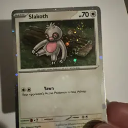 Pokemon TCG Slakoth 160/193 Cosmos Holo Exclusive with TRIPLE Swirl MINT - Image 2