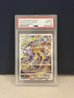 Pokemon Mewtwo VSTAR Crown Zenith Galarian Gallery Full Art #GG44 PSA 10 - Image 1