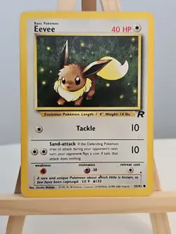 Pokemon Eevee TCG Team Rocket Non-Holo Card 55/82 - MP/LP - Image 1