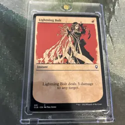 MTG Lightning Bolt (Showcase) Commander Legends: Battle for Baldur's Gate (CLB) - Image 4