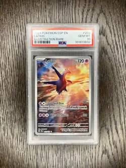 Latios PSA 10 Pokemon 2024 S&V Surging Sparks #203 Full Art Illustration Rare - Image 2