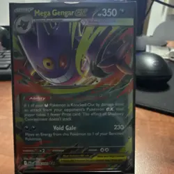 Pokemon Mega Gengar EX 056/094 Rare Foil Psychic 350 HP 230 ATK EN Card - Image 1
