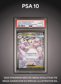 2025 POKEMON SPECIAL ILLUSTRATION RARE #178 MEGA GARDEVOIR EX PSA 10 GEM MINT - Image 2