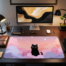 MTG Playmat | Cute Cat Pastel Themed TCG Playmat | Unofficial MTG Playmat - Image 1