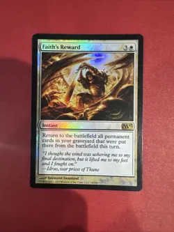 Faith’s Reward Mtg FOIL M13 Core Played - Image 1