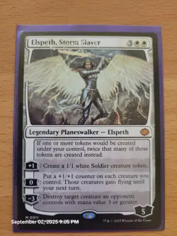 x1 Elspeth, Storm Slayer TDM Tarkir Dragonstorm MTG 11 MYTHIC M/NM 1x - Image 1