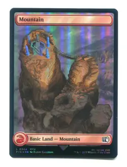 Mountain FOIL Basic Land #0304 NM Final Fantasy FIN MTG Magic the Gathering FFIV - Image 1