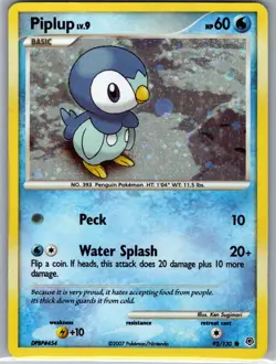 Piplup - (Cosmos Holo) 093/130 Holo - Pokemon Card - NM - Image 1
