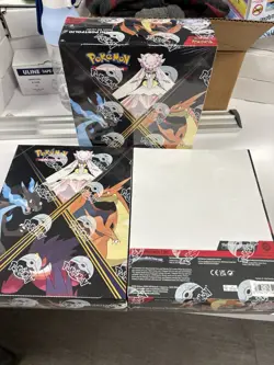 Three Completely Sealed Pokemon Mini Portfolio Cases +2 Graded Pokemon Cards - Image 1