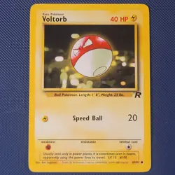 Voltorb 69/82 - Team Rocket - Common Vintage WOTC Pokemon Card - NM - Image 1