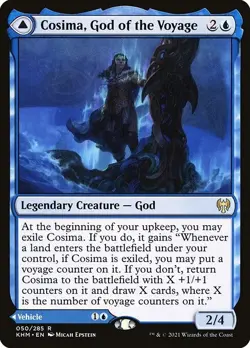 Cosima, God of the Voyage / The Omenkeel 1x FOIL KHM MTG Kaldheim Rare MINT blue - Image 1