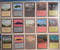 Basic Land Set (15 Lands) - Unlimited MP/HP - MTG 1993 - Image 1