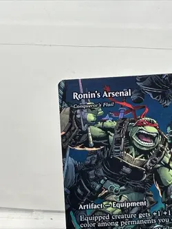 Ronin’s Arsenal 0015 Borderless Mythic Foil MTG: Teenage Mutant Ninja Turtles NM - Image 2