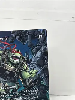 Ronin’s Arsenal 0015 Borderless Mythic Foil MTG: Teenage Mutant Ninja Turtles NM - Image 3