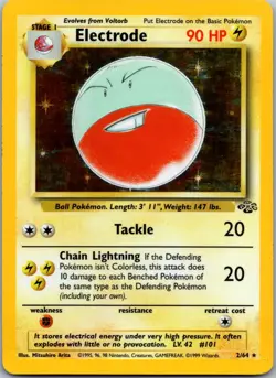 Electrode 02/64 - Jungle Pokemon TCG Unlimited Holo MP - Image 1