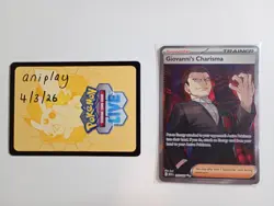 Giovanni’s Charisma 197/165 SR SV151 Near Mint Pokemon Card - Image 1