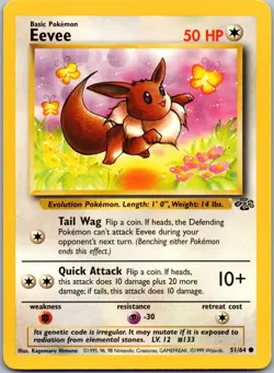 Eevee 51/64 - Jungle Pokemon TCG NM - Image 1