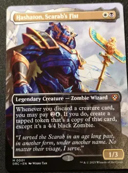 Hashaton, Scarab's Fist - Borderless - DFC - MTG - EN - NM - 0001 - Image 1