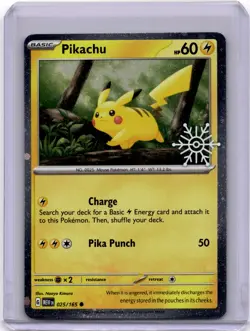 Pokemon Pikachu - (Holiday Calendar) Common 025/165 NM - Image 1