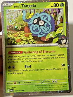 Erika's Tangela 007/217 Cosmos Holo with SWIRL Pokemon TCG Near Mint - Image 3