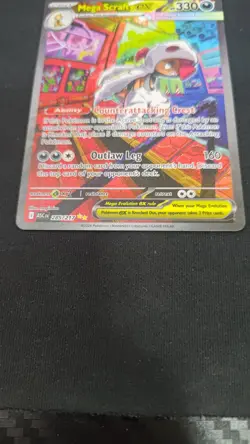 Mega Scrafty ex 285/217 Ascended Heroes Special Illustration Rare Pokemon - Image 2