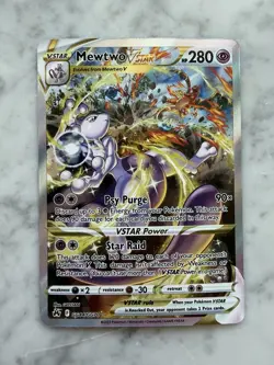Pokemon TCG Crown Zenith Galarian Gallery Mewtwo VStar GG44/GG70 NM - Image 1