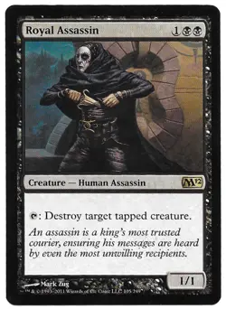 MAGIC THE GATHERING ROYAL ASSASSIN CREATURE HUMAN ASSASSIN 105/249 MTG 2011 - Image 1