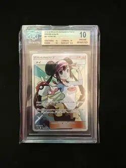 Pokemon 2019 Dream League Rosa #67 BGS 10 Pristine SR Full Art Trainer 067/049 - Image 2