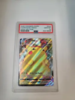 Pikachu VMAX Vivid Voltage 2020 Pokemon SWSH #044 PSA 10 GEM MINT - Image 1