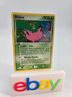 Pokemon TCG Hoppip Reverse Holo 57/109 ex Team Rocket Returns DMG - Image 3