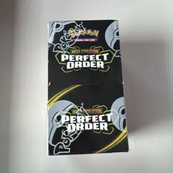 Pokemon Mega Evolution PERFECT ORDER Half Booster Box 18 Packs - Damaged - Image 1