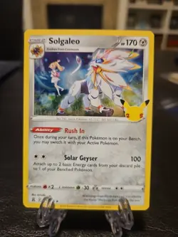 Pokemon TCG Solgaleo 21/25 Holo Rare Celebrations NM/Mint - Image 1