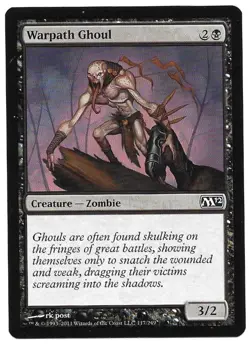 MAGIC THE GATHERING WARPATH GHOUL CREATURE ZOMBIE 117/249 MTG 2011 - Image 1