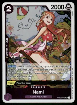 Nami #PRB02-012 One Piece CCG TCG trading card - Image 1