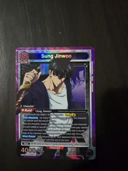 Solo Leveling Union Arena Lot 3 SR Sung Jin Woo + Action Point NM - Image 3