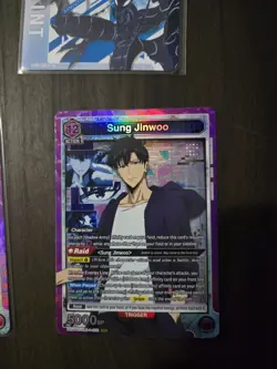 Solo Leveling Union Arena Lot 3 SR Sung Jin Woo + Action Point NM - Image 4