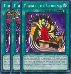 Yugioh! 3x Throne of the Archfiends BPRO-EN059 Common 1st Ed NM - Image 1