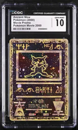 Pokemon Ancient Mew Movie 2000 Promo CGC 10 Gem Mint WITH Foot SWIRL 💫 - Image 1