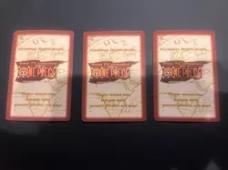 One Piece Carddass Hyper Battle C04 C08 C184 Luffy Zoro Nami 3 Card Set 1999 - Image 4