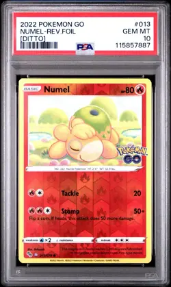 Numel 013 (Unpeeled Ditto) PSA 10 Reverse Holo Pokemon Go Card 🔥🔥 - Image 1