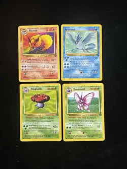 Vintage Complete Pokemon Non Holo Base Set 17-102 WOTC cards - LP - Image 5
