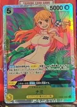 One Piece CCG Nami (SR) OP08-106 Two Legends Foil Card NM - Image 1